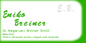 eniko breiner business card
